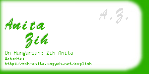 anita zih business card